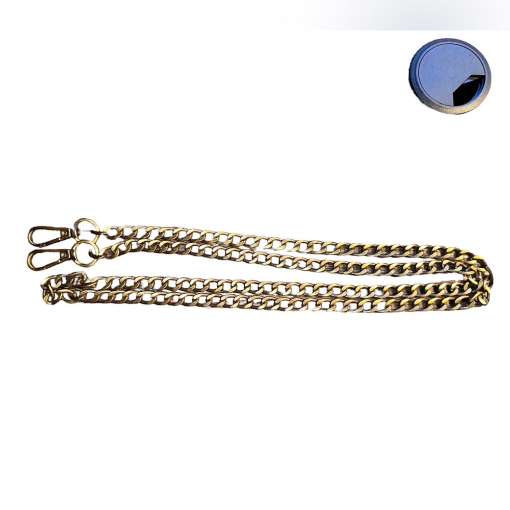 BRONZE TONED 50 INCH PURSE CHAIN NIB